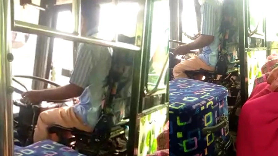 ബസ്സ് ഓടിക്കുമ്പോൾ വാട്സ്സാപ്പ്; ഡ്രൈവർക്കെതിരെ നടപടി