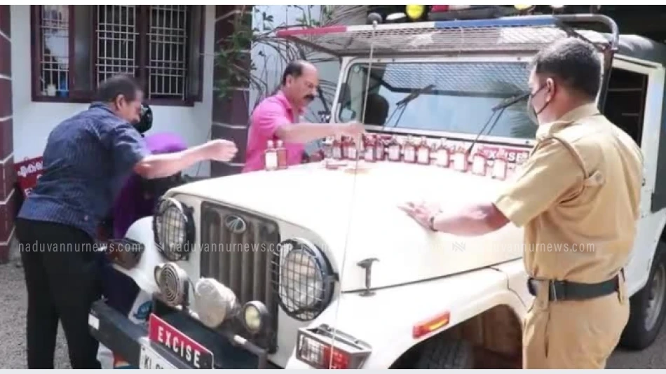 ഇരിങ്ങലിൽ വാഹനപരിശോധനയ്ക്കിടെ വിദേശമദ്യം പിടികൂടി