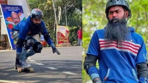 
                        സ്കേറ്റിങ് ബോർഡിൽ കശ്മീരിലേക്ക് പുറപ്പെട്ട മലയാളിക്ക് ഹരിയാനയിൽ ദാരുണാന്ത്യം