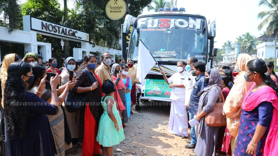 കാവുന്തറ കയർ ക്ലസ്റ്റർ സന്ദർശനം നടത്തി 