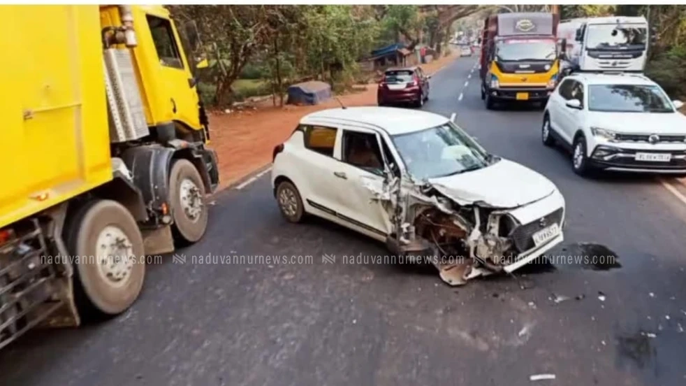 തിരുവങ്ങൂരിൽ ഇന്ന് പുലർച്ചേ വാഹനാപകടം