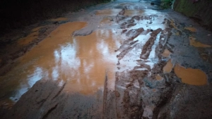 
                        യാത്രക്കാരെ ദുരിതത്തിലാഴ്ത്തി പേരാമ്പ്ര - തറമ്മലങ്ങാടി റോഡ്