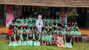 
                        ചാന്ദ്രദിനം ചാന്ദ്രമനുഷ്യനൊപ്പം ആഘോഷിച്ച് നന്മണ്ട എ.യു.പി സ്കൂൾ വിദ്യാർത്ഥികൾ