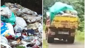 
                        പൊതു സ്ഥലത്ത് മാലിന്യം തള്ളിയവർക്കെതിരെ നടപടിയുമായി നടുവണ്ണൂർ ഗ്രാമ പഞ്ചായത്ത്