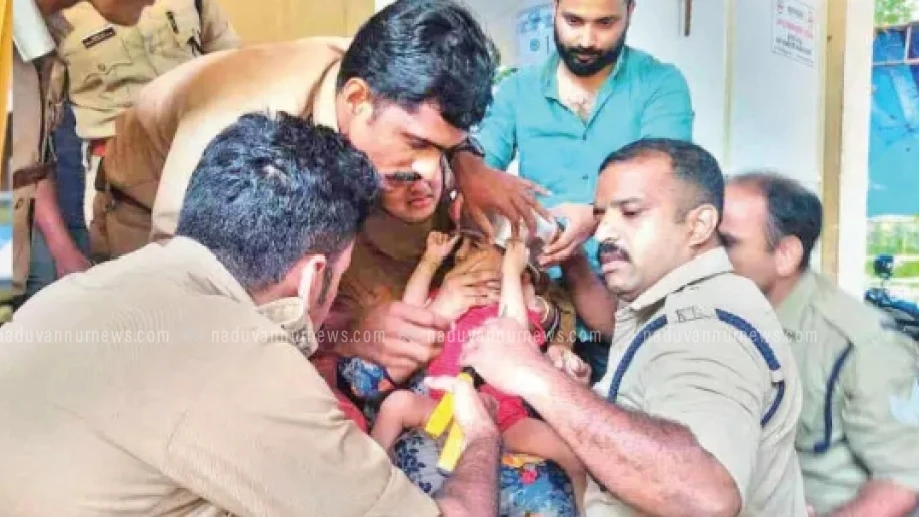 പാത്രത്തിനുള്ളിൽ തല കുടുങ്ങി; രണ്ടു വയസുകാരന് രക്ഷയായത് ചേലക്കാട് ഫയർ ഫോഴ്സ്