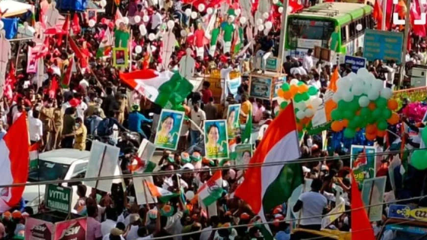 തൃക്കാക്കരയിൽ കൊട്ടിക്കലാശം; ആവേശത്തിൽ മുന്നണികൾ