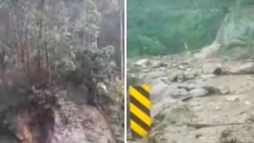 മൂന്നാറിൽ ട്രാവലറിന് മുകളിൽ മണ്ണിടിഞ്ഞ് വീണു; മൂന്നാർ - വട്ടവട റോഡിൽ ഗതാഗത നിയന്ത്രണം