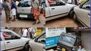
                        നടുവണ്ണൂരിൽ അപകടച്ചങ്ങല; കാർ ഏഴോളം വാഹനങ്ങളിൽ ഇടിച്ച് അപകടം