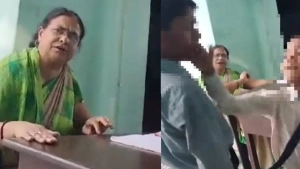 
                        അധ്യാപിക സഹപാഠിയെ കുട്ടികളെക്കൊണ്ട് തല്ലിച്ച സംഭവത്തിൽ യു.പിയിലെ സ്‌കൂള്‍ അടച്ചിടാൻ ഉത്തരവ്