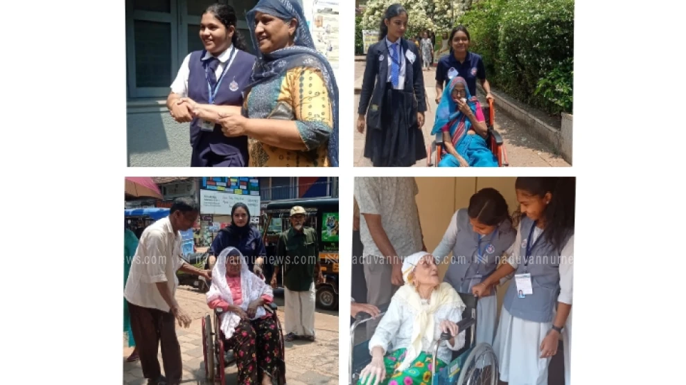 ഭിന്നശേഷി വോട്ടർമാർക്ക്  സഹായമൊരുക്കി എൻ.എസ്.എസ്. വളണ്ടിയർമാർ