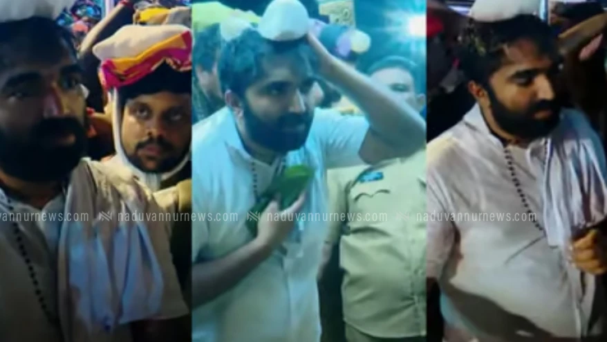 ഇരുമുടി കെട്ടുമായി ശബരിമല ദർശനം നടത്തി ചാണ്ടി ഉമ്മൻ 
