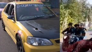 
                        സെന്റ് ഓഫ് ആഘോഷത്തില്‍ ആഡംബര വാഹനങ്ങളുമായി അഭ്യാസ പ്രകടനം  