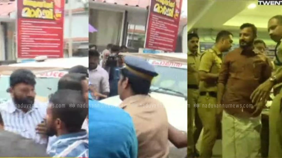 രാഹുല്‍ മാങ്കൂട്ടത്തിലിനെ കൊണ്ടുപോയ പൊലീസ് വാഹനം തടഞ്ഞ് യൂത്ത് കോണ്‍ഗ്രസ് പ്രവര്‍ത്തകര്‍