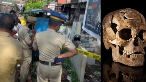 
                        വടകരയില്‍ അടച്ചിട്ട കട മുറിയില്‍ മനുഷ്യന്റെ തലയോട്ടി കണ്ടെത്തി