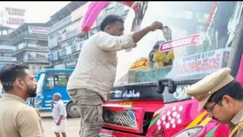  സ്വകാര്യബസുകളിൽ ആര്‍.ടി.ഒ. എന്‍ഫോഴ്സ്മെന്റ് വിഭാഗം പരിശോധന നടത്തി; 31 ബസുകള്‍ക്കെതിരേ നടപടി