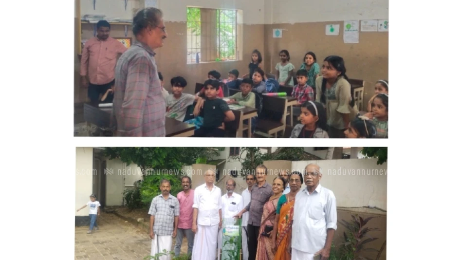 കുഞ്ഞു മനസ്സുകളുമായി കൈകോർത്ത്  കെ.എസ്.എസ്.പി.യു. ലോക പരിസ്ഥിതി ദിനാചരണം നടത്തി