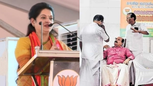 
                        എന്‍ഡിഎ കാസര്‍കോട് മണ്ഡലം കണ്‍വെന്‍ഷനില്‍ ഉദ്ഘാടകയായി പത്മജ, പരസ്യ പ്രതിഷേധവുമായി സി കെ പത്മനാഭന്‍