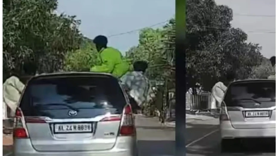  സാഹസികമായി വാഹനമോടിച്ച യുവാക്കൾക്ക് അപൂർവ്വ ശിക്ഷയുമായി എം.വി.ഡി.