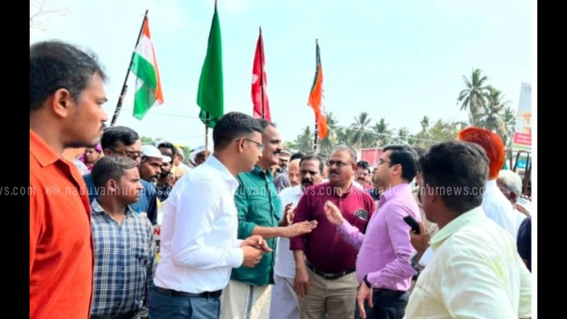 അടിപ്പാത പ്രശ്നം പരിഹരിക്കാൻ ജില്ലാ കലക്ടറും, ഹൈവെ പ്രോജക്ട് ഡയറക്ടറും തിക്കോടിയിൽ