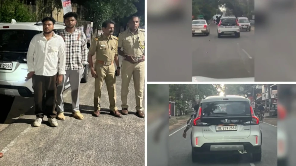 റോഡിൽ അപകടകരമായ അഭ്യാസപ്രകടനം;കാർ കസ്റ്റഡിയിലെടുത്തു, ഡ്രൈവറുടെ ലൈസൻസ് റദ്ദാക്കും