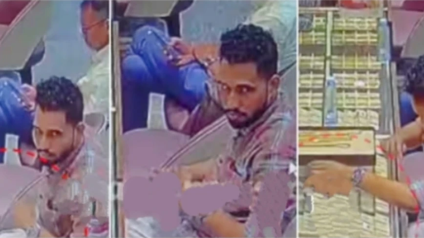  മലബാർ ജ്വല്ലറിയിൽ നിന്ന് യുവാവ് ആറ് പവൻ സ്വർണമാല കവർന്നു