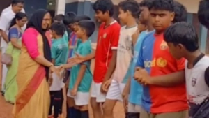 
                        കൊളത്തൂർ ഗവൺമെൻറ് ഹൈസ്കൂളിൽ ഫുട്ബോൾ കോച്ചിംഗ് ക്യാമ്പ് ആരംഭിച്ചു