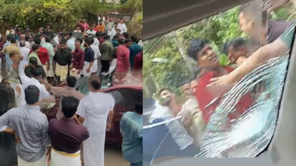 വാഹനങ്ങൾ ഉരസിയതിനെ ചൊല്ലി വിവാഹ സംഘങ്ങൾ നടുറോഡിൽ ഏറ്റുമുട്ടി