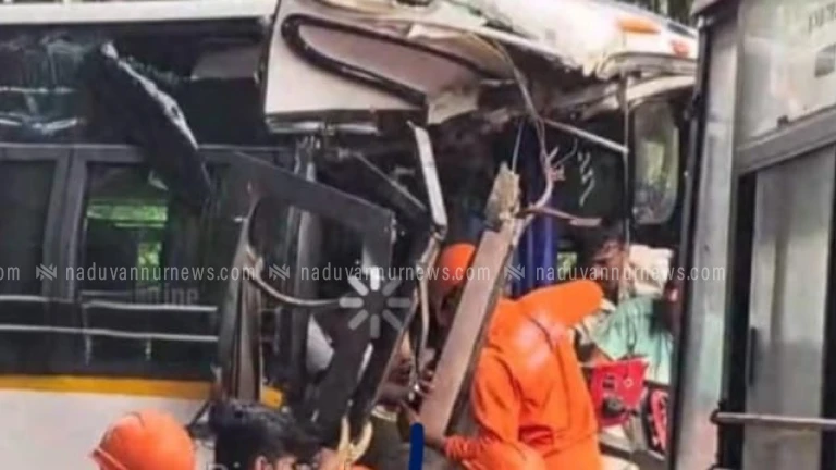 വയനാട്ടിൽ കർണാടക ട്രാൻസ്പോർട്ട് ബസും ടൂറിസ്റ്റ് ബസ്സും തമ്മിൽ കൂട്ടിയിടിച്ച്   അപകടം; നിരവധി പേർക്ക് പരിക്ക്
