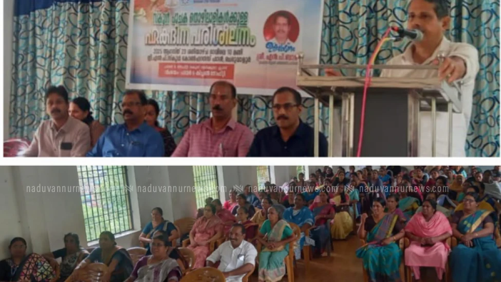 പാചക തൊഴിലാളികൾക്ക് ശില്പ ശാല ചെറുവാളൂർ ഗവൺമെൻറ് എൽ പി സ്കൂളിൽ സംഘടിപ്പിച്ചു