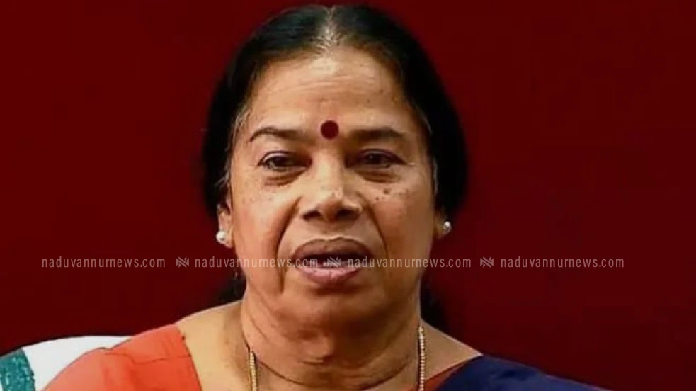  ബിഹാറിലേക്കുള്ള യാത്രയ്ക്കിടെ പി.കെ.ശ്രീമതിയുടെ ബാഗ് മോഷ്ടിച്ചു