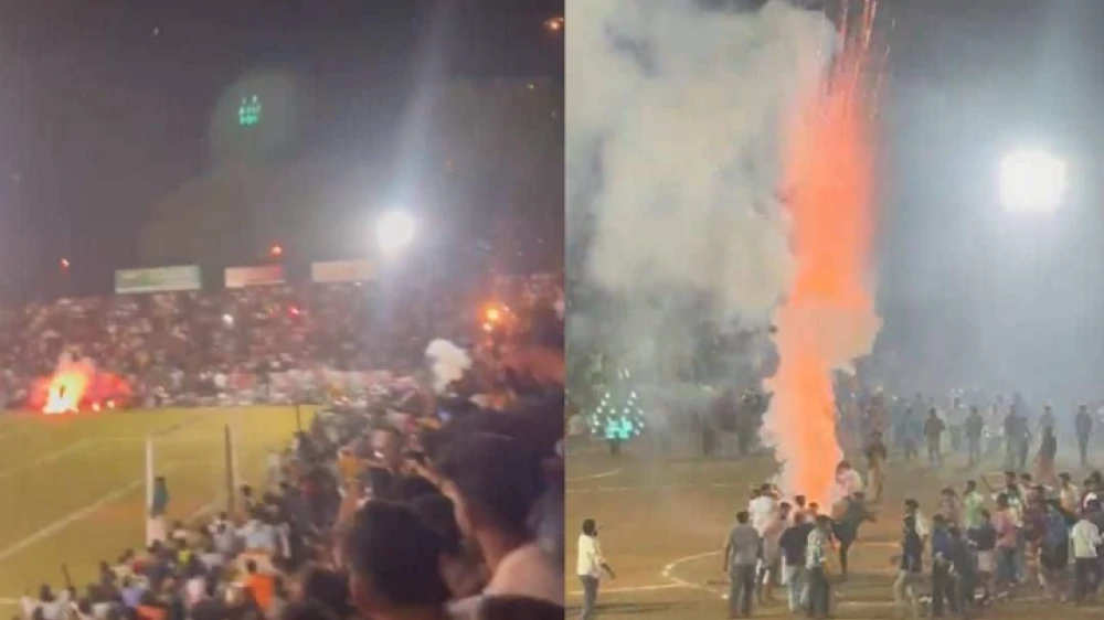  അരീക്കോടിനടുത്ത്  ഫുട്ബോൾ മത്സരത്തിനിടെ കരിമരുന്ന് പ്രയോഗത്തിൽ അപകടം: 22പേർക്ക് പരിക്ക്