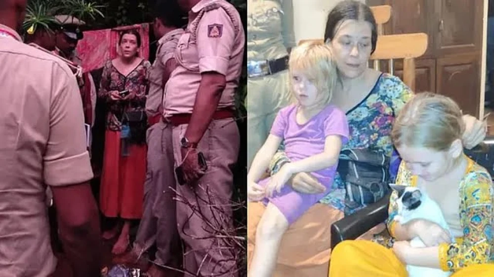  കർണാടകയിൽ രണ്ട് പെൺമക്കളോടൊപ്പം ഗുഹയിൽ താമസിക്കുന്ന റഷ്യൻ യുവതിയെ കണ്ടെത്തി