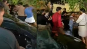 
                        വാഹനങ്ങൾ ഉരസിയതിനെ ചൊല്ലി നടുറോഡിൽ കൂട്ടത്തല്ല്