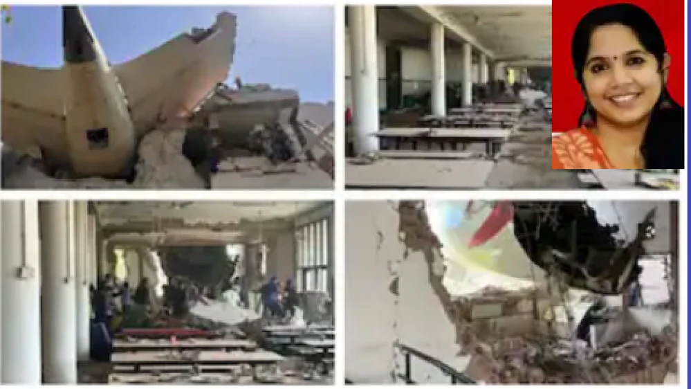 അപകടത്തിൽപ്പെട്ട വിമാനം ഇടിച്ചിറങ്ങിയത് കോളേജ് ഹോസ്റ്റലിലേക്ക്