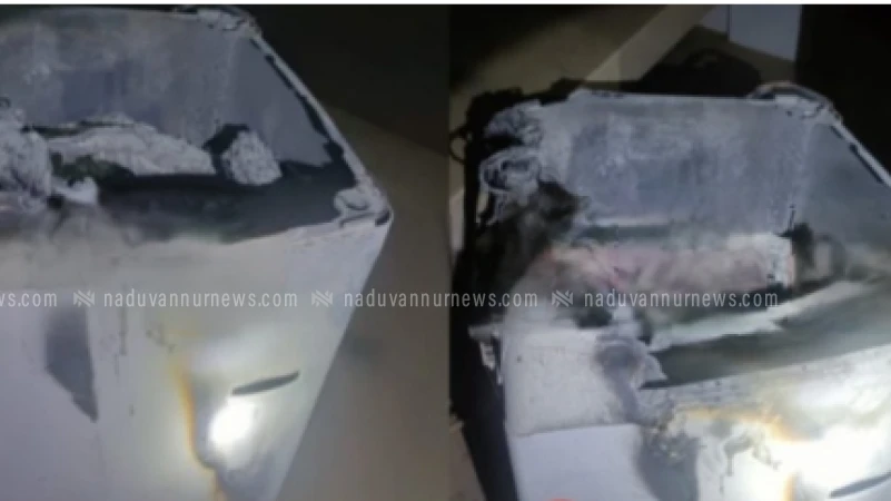 പൂക്കാട്ട് വീട്ടിലെ വാഷിംഗ് മെഷീന് തീപിടിച്ചു