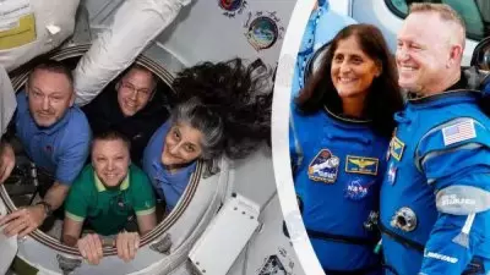 ഡ്രാഗണ്‍ ക്രൂ അറ്റ്‌ലാന്റിക് സമുദ്രത്തിലേക്ക് പറന്നിറങ്ങി; സുനിതാ വില്യംസും സംഘവും സുരക്ഷിതർ