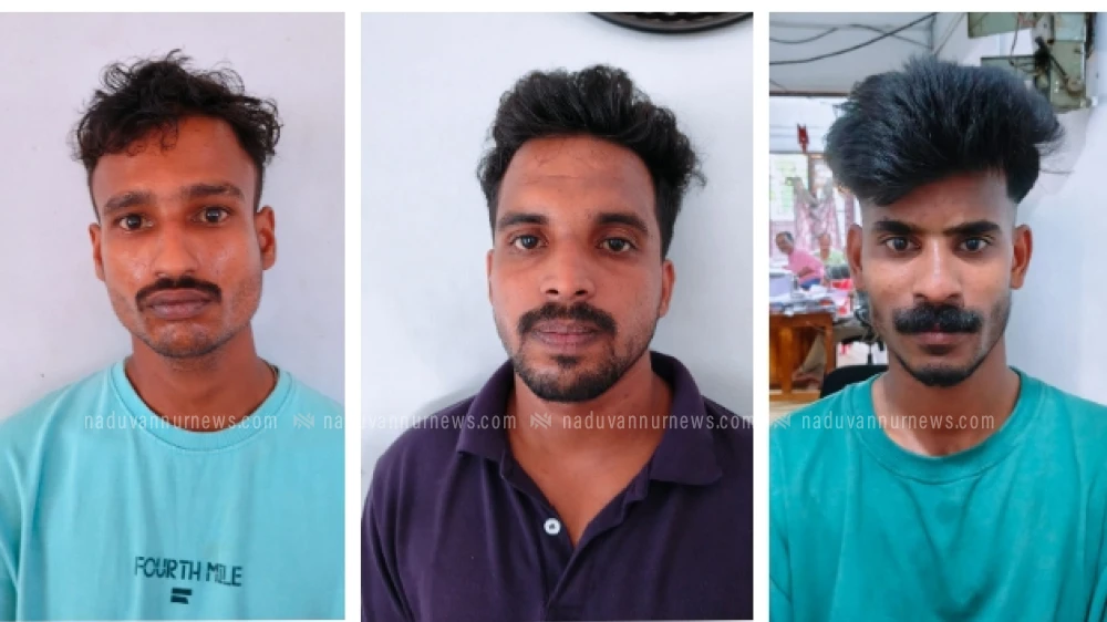 കിനാലൂരിൽ കഞ്ചാവു കേസിൽ 3 പേർ പിടിയിൽ