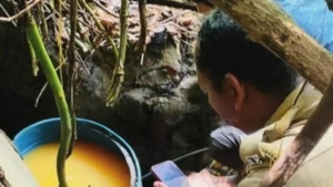 
                        നാദാപുരത്ത് വ്യാജവാറ്റിനായി സൂക്ഷിച്ച 230 ലിറ്റർ വാഷ് എക്സൈസ് സംഘം പിടികൂടി 