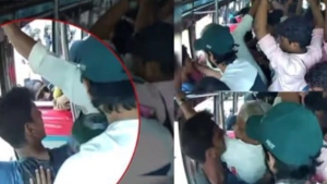 സ്വകാര്യ ബസിൽ വെച്ച് വയോധികനെ യുവാവ് ക്രൂരമായി മര്ദിച്ചു സ്വകാര്യ ബസിൽ വെച്ച് വയോധികനെ യുവാവ് ക്രൂരമായി മര്ദിച്ചു