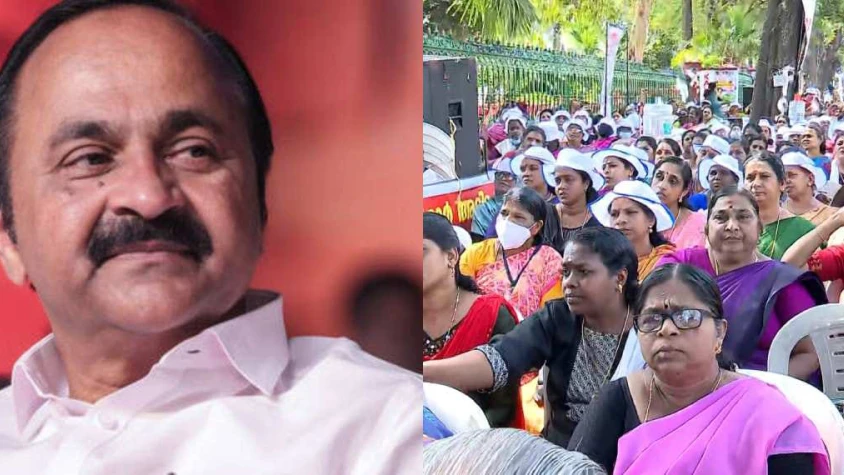  രാപകൽ സമരം അവസാനിപ്പിക്കാൻ ആശമാർ; നാളെ സമരപ്രതിജ്ഞാ റാലി