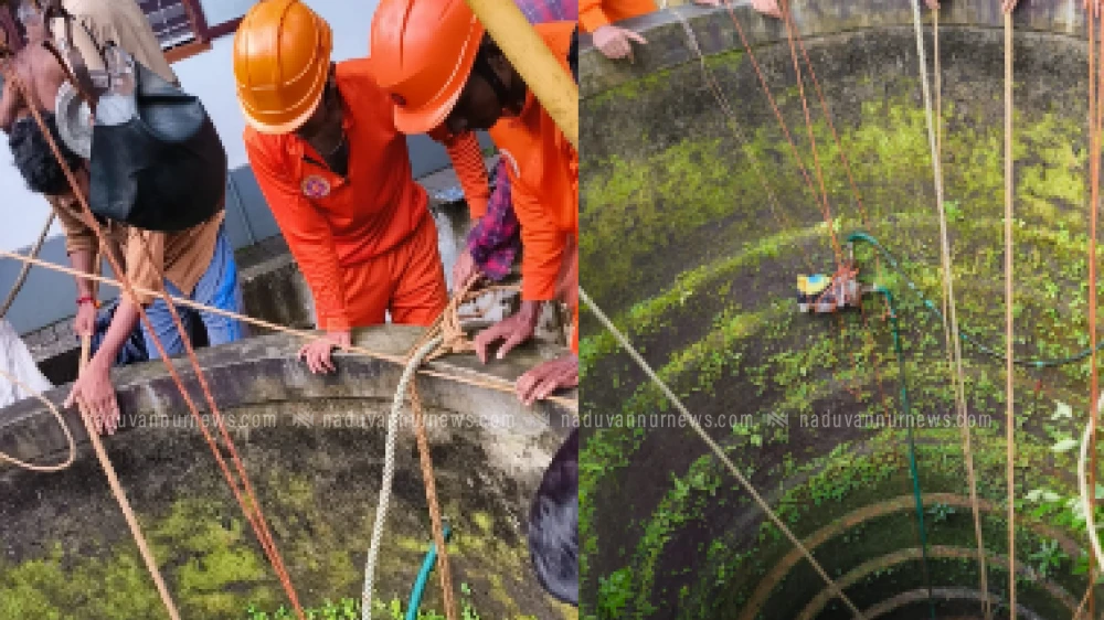 തിരുവോട്ട് കിണറിൽ വീണ യുവതിയെ ഫയർഫോഴ്സും നാട്ടുകാരും ചേർന്ന് രക്ഷപ്പെടുത്തി