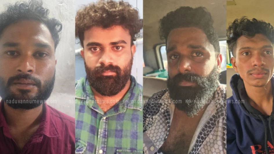 വിവിധ ലഹരി കേസുകളിൽ നാല് പേർ പിടിയിൽ