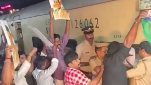 മന്ത്രി എൻ ഷംസുദ്ദീനെതിരെ യുവമോർച്ച കരിങ്കൊടി പ്രതിഷേധം