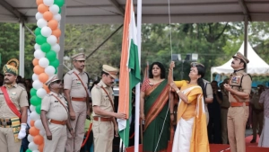 ജില്ലാതല സ്വാതന്ത്ര്യദിനാഘോഷം മന്ത്രി ബിന്ദു കൃഷ്ണ പതാക ഉയർത്തി