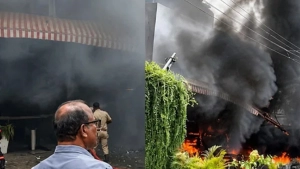 നെടുമ്പാശ്ശേരി ഹോട്ടലിൽ വൻ തീപിടുത്തം