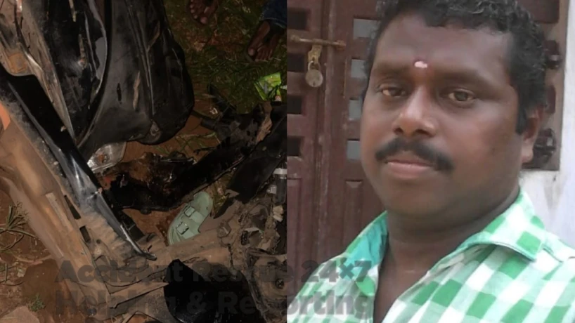  ഗുഡ്സ് വാഹനം സ്കൂട്ടറിൽ ഇടിച്ചു. സ്കൂട്ടർ യാത്രികൻ മരിച്ചു
