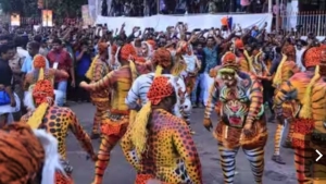 പ്രസിദ്ധമായ തൃശ്ശൂർ പുലിക്കളി നാളെ നടക്കും