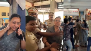 കണ്ണൂരിൽ കെ എസ് യു പ്രതിഷേധത്തിനിടെ ആരോഗ്യമന്ത്രി വീണാ ജോർജിന് പരിക്കേറ്റു