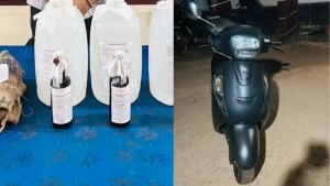 ചാരായവുമായി കൊയിലാണ്ടിയിൽ കീഴരിയൂർ സ്വദേശികളായ യുവാക്കൾ പിടിയിൽ