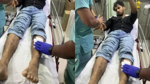 എംഎസ്എഫ് കണ്ണൂർ ജില്ലാ കമ്മിറ്റി അംഗം മുഹമ്മദ് നൈസാമിന് വെട്ടേറ്റു